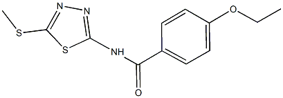 4-ethoxy-N-[5-(methylsulfanyl)-1,3,4-thiadiazol-2-yl]benzamide,393567-60-7,结构式