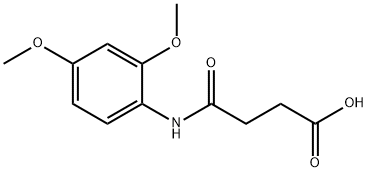 4-(2,4-dimethoxyanilino)-4-oxobutanoic acid 化学構造式