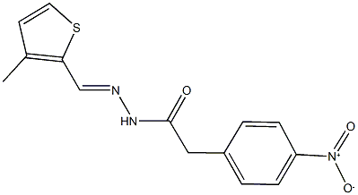 2-{4-nitrophenyl}-N'-[(3-methyl-2-thienyl)methylene]acetohydrazide|