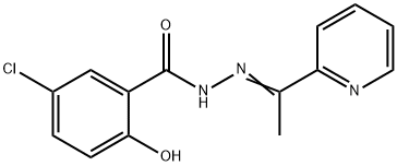 5-chloro-2-hydroxy-N'-[1-(2-pyridinyl)ethylidene]benzohydrazide Structure
