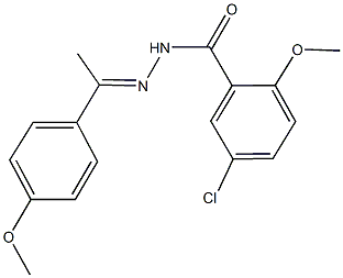 394695-13-7 5-chloro-2-methoxy-N'-[1-(4-methoxyphenyl)ethylidene]benzohydrazide