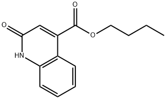 butyl 2-oxo-1,2-dihydro-4-quinolinecarboxylate Structure