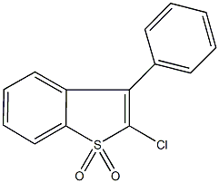 2-chloro-3-phenyl-1-benzothiophene 1,1-dioxide,39561-65-4,结构式
