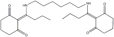 2-{1-[(6-{[1-(2,6-dioxocyclohexylidene)butyl]amino}hexyl)amino]butylidene}-1,3-cyclohexanedione,395653-64-2,结构式