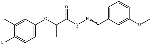 2-(4-chloro-3-methylphenoxy)-N'-(3-methoxybenzylidene)propanohydrazide Structure