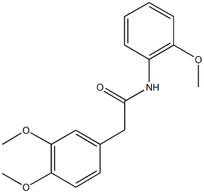 2-(3,4-dimethoxyphenyl)-N-(2-methoxyphenyl)acetamide Structure