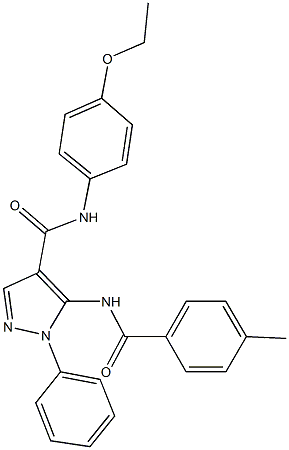 N-(4-ethoxyphenyl)-5-[(4-methylbenzoyl)amino]-1-phenyl-1H-pyrazole-4-carboxamide Structure