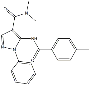 N,N-dimethyl-5-[(4-methylbenzoyl)amino]-1-phenyl-1H-pyrazole-4-carboxamide|