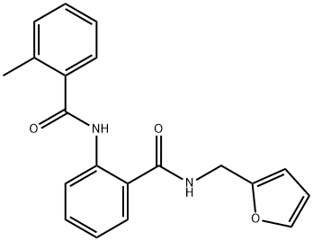 N-(2-furylmethyl)-2-[(2-methylbenzoyl)amino]benzamide Struktur