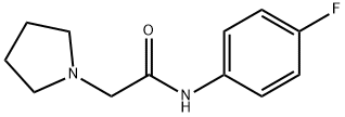 N-(4-fluorophenyl)-2-(1-pyrrolidinyl)acetamide,397880-93-2,结构式