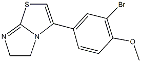 3-(3-bromo-4-methoxyphenyl)-5,6-dihydroimidazo[2,1-b][1,3]thiazole Struktur