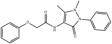 N-(1,5-dimethyl-3-oxo-2-phenyl-2,3-dihydro-1H-pyrazol-4-yl)-2-phenoxyacetamide Structure