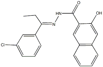 398504-25-1 N'-[1-(3-chlorophenyl)propylidene]-3-hydroxy-2-naphthohydrazide