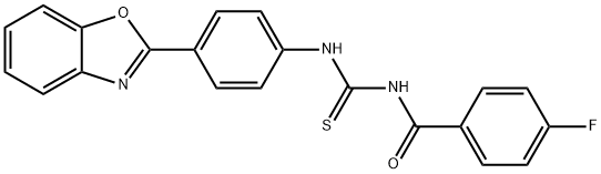 N-[4-(1,3-benzoxazol-2-yl)phenyl]-N'-(4-fluorobenzoyl)thiourea|