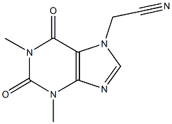 2-(1,3-dimethyl-2,6-dioxo-1,2,3,6-tetrahydro-7H-purin-7-yl)acetonitrile 化学構造式