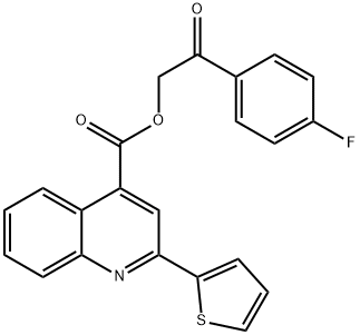 2-(4-fluorophenyl)-2-oxoethyl 2-(2-thienyl)-4-quinolinecarboxylate|