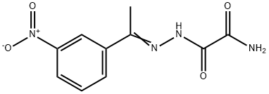 2-[2-(1-{3-nitrophenyl}ethylidene)hydrazino]-2-oxoacetamide Structure