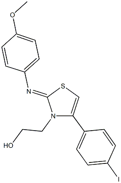 2-(4-(4-iodophenyl)-2-[(4-methoxyphenyl)imino]-1,3-thiazol-3(2H)-yl)ethanol|