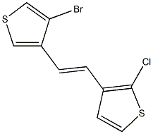 3-[2-(4-bromo-3-thienyl)vinyl]-2-chlorothiophene Structure