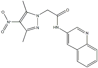 400753-79-9 2-{4-nitro-3,5-dimethyl-1H-pyrazol-1-yl}-N-(3-quinolinyl)acetamide