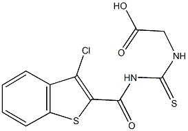 [({[(3-chloro-1-benzothien-2-yl)carbonyl]amino}carbothioyl)amino]acetic acid|