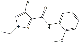 400838-92-8 4-bromo-1-ethyl-N-(2-methoxyphenyl)-1H-pyrazole-3-carboxamide
