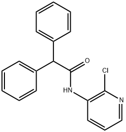 N-(2-chloro-3-pyridinyl)-2,2-diphenylacetamide Struktur