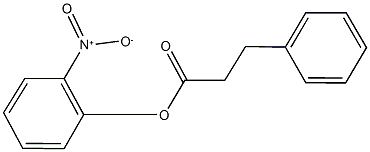 2-nitrophenyl 3-phenylpropanoate Struktur