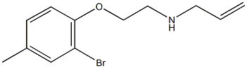 N-allyl-N-[2-(2-bromo-4-methylphenoxy)ethyl]amine Structure