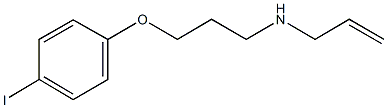 N-allyl-N-[3-(4-iodophenoxy)propyl]amine Struktur