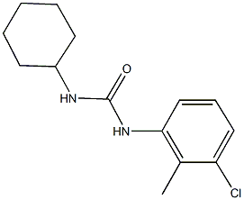 N-(3-chloro-2-methylphenyl)-N'-cyclohexylurea Structure