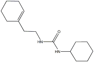 N-[2-(1-cyclohexen-1-yl)ethyl]-N'-cyclohexylurea Struktur
