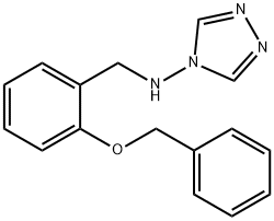 N-[2-(benzyloxy)benzyl]-4H-1,2,4-triazol-4-amine Structure