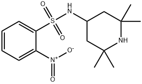 2-nitro-N-(2,2,6,6-tetramethyl-4-piperidinyl)benzenesulfonamide Struktur