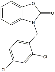 3-(2,4-dichlorobenzyl)-1,3-benzoxazol-2(3H)-one Struktur