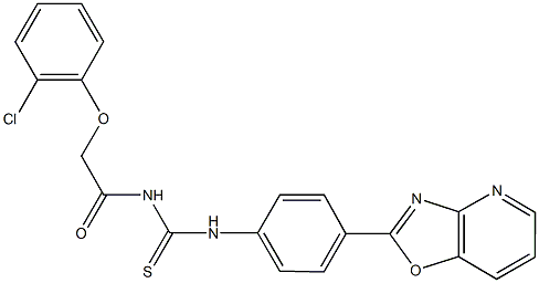 N-[(2-chlorophenoxy)acetyl]-N'-(4-[1,3]oxazolo[4,5-b]pyridin-2-ylphenyl)thiourea|