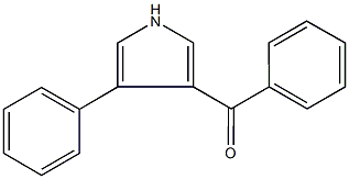 phenyl(4-phenyl-1H-pyrrol-3-yl)methanone Structure