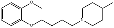 1-[4-(2-methoxyphenoxy)butyl]-4-methylpiperidine 化学構造式