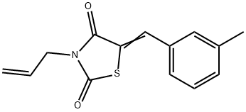 3-allyl-5-(3-methylbenzylidene)-1,3-thiazolidine-2,4-dione Structure