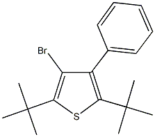 3-bromo-2,5-ditert-butyl-4-phenylthiophene Structure