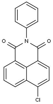 6-chloro-2-phenyl-1H-benzo[de]isoquinoline-1,3(2H)-dione 化学構造式