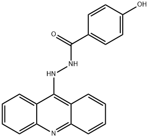 N'-(9(10H)-acridinylidene)-4-hydroxybenzohydrazide Struktur