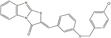 402580-45-4 2-{3-[(4-chlorobenzyl)oxy]benzylidene}[1,3]thiazolo[3,2-a]benzimidazol-3(2H)-one