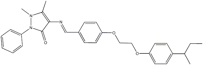 402595-87-3 4-({4-[2-(4-sec-butylphenoxy)ethoxy]benzylidene}amino)-1,5-dimethyl-2-phenyl-1,2-dihydro-3H-pyrazol-3-one