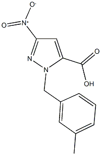 402614-61-3 3-nitro-1-(3-methylbenzyl)-1H-pyrazole-5-carboxylic acid