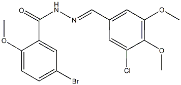 5-bromo-N'-(3-chloro-4,5-dimethoxybenzylidene)-2-methoxybenzohydrazide|