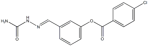 3-[2-(aminocarbonyl)carbohydrazonoyl]phenyl 4-chlorobenzoate,402617-17-8,结构式