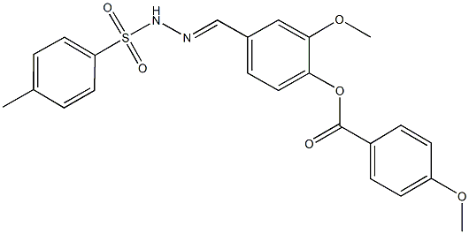 402739-33-7 2-methoxy-4-{2-[(4-methylphenyl)sulfonyl]carbohydrazonoyl}phenyl 4-methoxybenzoate