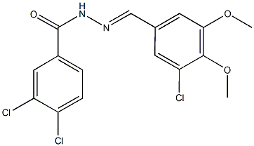 3,4-dichloro-N'-(3-chloro-4,5-dimethoxybenzylidene)benzohydrazide,402746-34-3,结构式