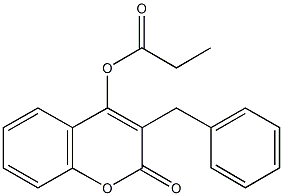 3-benzyl-2-oxo-2H-chromen-4-yl propionate|